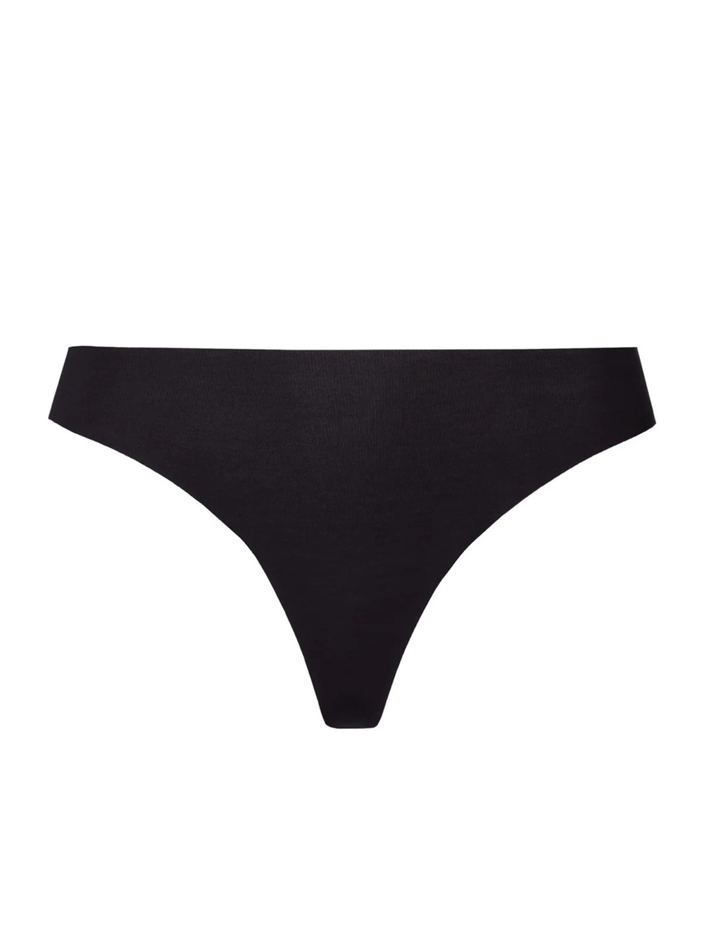 Hanro Invisible Cotton Thong in Black, NIB